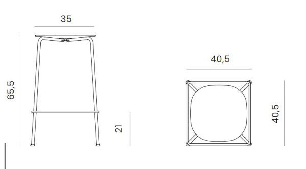 Andersen Barstuhl Scope H65.5cm